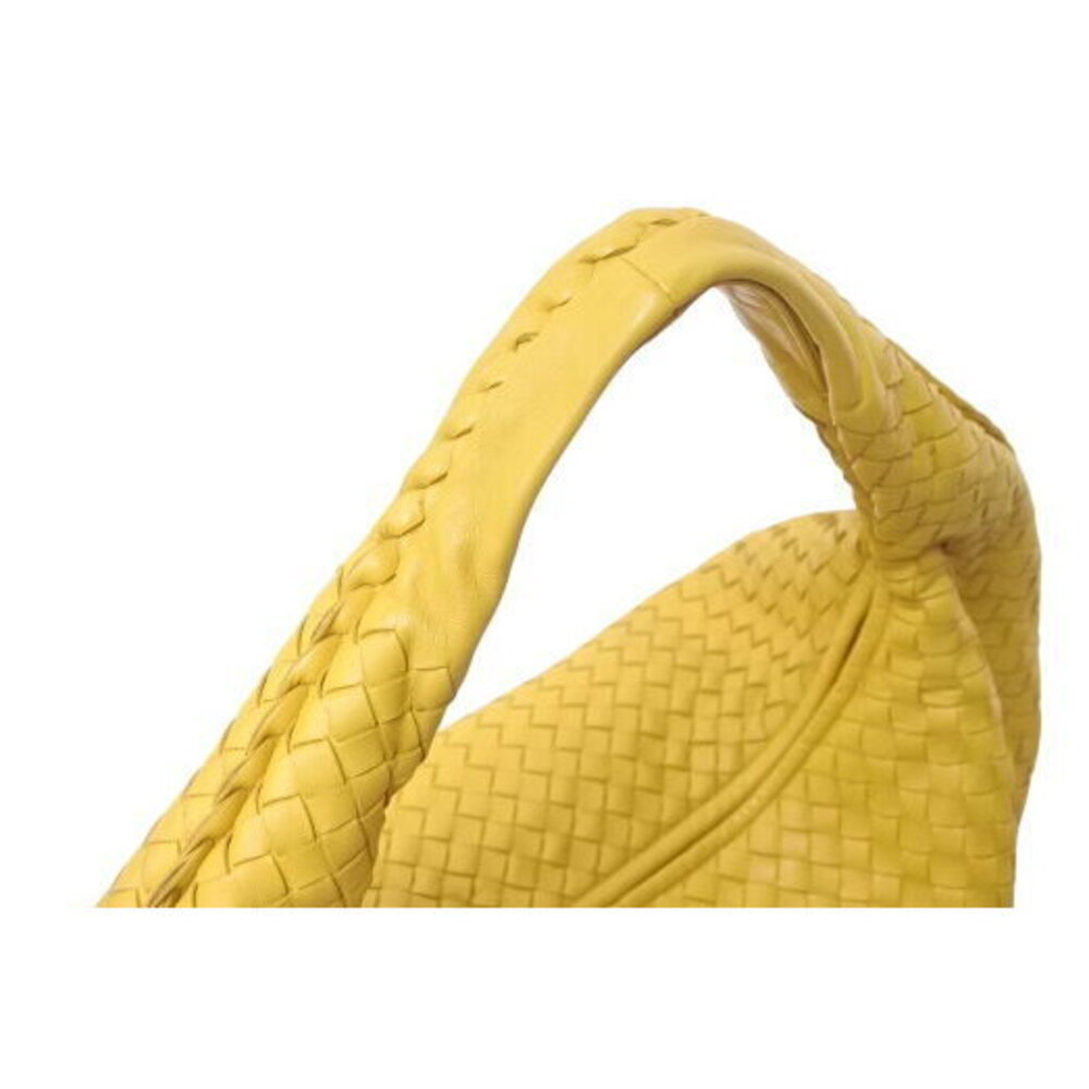 Bottega Veneta Hobo Intrecciato Hobo Shoulder Bag Yellow Leather - Picture 5 of 8